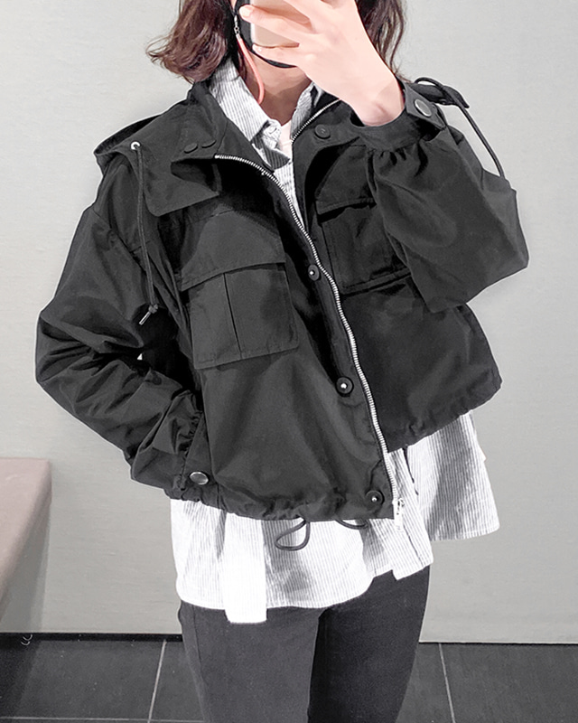 프라다 여성 후드 바람막이 자켓 (291760-U43-F0002)