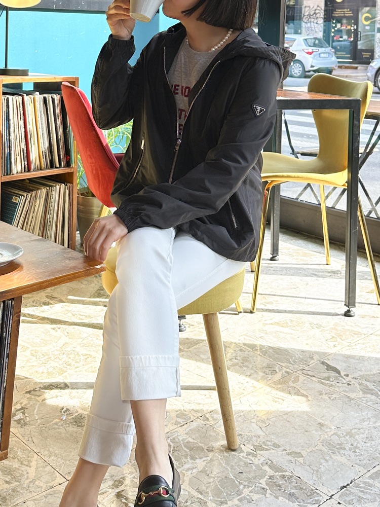 프라다 여성 삼각 로고 나일론 바람막이 자켓 (29Q597-106O-F0002)